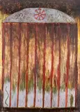 Bogdan Korczowski, Nostr(a)damus, 1991, 1991, relief, olej, akryl, płyta