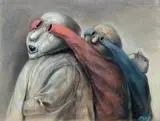 Stasys Eidrigevičius, Bez tytułu, 1990, 1990, pastel, papier