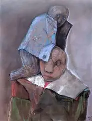 Stasys Eidrigevičius, Bez tytułu, 1990, 1990, pastel, papier