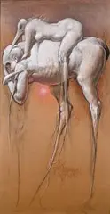 Franciszek Starowieyski, The Burden of Life, 1978, 1978, pastel, papier