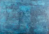 Z cyklu Dzienniki IX, 1998 by Hanna Zawa-Cywinska, 1998, akryl, substancja termoekspansywna, płyta, sold May 2016