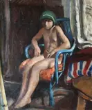 Wojciech Weiss, Niebieskie krzesełko, ok. 1930 r.