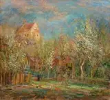 Eugeniusz Arct, Kazimierz, 1942 r., 1942, olej, płótno