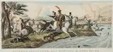 Verico Antonio, Giuseppe Poniatowski alla battaglia di Lipsia del 1813, Książę Józef Poniatowski w bitwie pod Lipskiem w 1813 r. według obrazu H. Verneta; staloryt kolorowany, papier