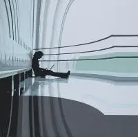 Aga Migdałek, Net, 2010, 2010, akryl, płótno