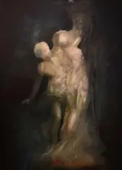 Apollo i Dafne, 2015 by Łukasz Gierlak, 2015, olej, płótno, sold Mar 2016