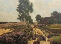 H. Wróblewska, Wiejska droga, 1915 r., 1915, olej, płótno