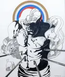 Wojciech Siudmak, Scena symboliczna – Św. Sebastian, 1969 r.