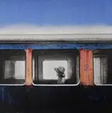 Daniel Białowąs, Intymny przedział, 2015, 2015, akryl, spray, płótno