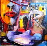 Mirosław Nowiński, Sleepy body, 2015, 2015, olej, płótno