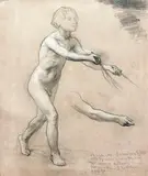 Henryk Siemiradzki, Studium z natury do sceny rodzajowej, l. 1870-1880
