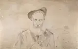 Jacek Malczewski, Portret Żyda, ołówek, sepia, papier, 25