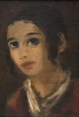 Zygmunt Menkes, Portret żydowskiego chłopca, przed 1939 r., olej, płótno dublowane