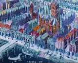 Gdańsk, 2015 r. by Edward Dwurnik, 2015, olej, płótno, sold Nov 2015