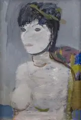 Artur Nacht-Samborski, Portret kobiety, olej, płótno