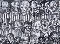 Józef Szajna, Apel, 1990 r., 1990, akryl, płótno