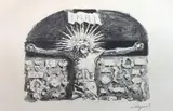 Leon Wyczółkowski, Chrystus z kościoła Mariackiego, litografia, papier, 18