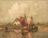 Rudolf Priebe, Widok z łodziami