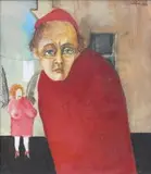 Daniel J. de Tramecourt, Kardynał, 1988 r., 1988, olej, płótno