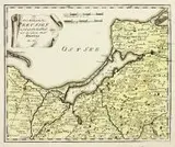 Des Königreichs Preussen nordwestlicher Theil? by Franz Johann Joseph von Reilly, Mapa Królestwa Prus, pochodząca z dzieła ?Schauplatz der fünf theile der Welt ...?, Wiedeń, 1789 r., miedzioryt kolorowa, sold Nov 2015