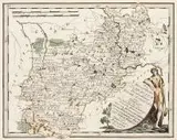 Des Herzogthums Schlesien Fürstenthümer Iauer, Liegnitz und Wohlau? by Franz Johann Joseph von Reilly, Mapa księstwa Jaworskiego, Legnickiego i Wołowskiego, pochodząca z dzieła ?Schauplatz der fünf theile der Welt ...?, Wie, sold Nov 2015