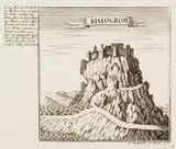 Gabriel Bodenehr, Bialogrod, Widok twierdzy akermańskiej w Białogrodzie nad Dniestrem, Augsburg, XVIII w., miedzioryt