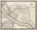 Erik J. Dahlberg, Delineatio Geometrica Arcis et Civitatis Marienburgensis in Borussia?, Plan oblężenia Malborka przez wojska szwedzkie w czasie Potopu z lat 1656-1660. Rycina pochodząca z dzieła S. Pufendorfa ?De Rebus a Carolo Gustavo??, Norymberga, 1696 r., miedzioryt, 25