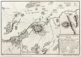 Augustin Foin, Plan de la Ville et siege de Neiss, Plan twierdzy Nysa podczas najazdu przez wojska austriackie w 1758 r., pochodzący z dzieła ?Theatre de la guerre présente en Allemagne?, 1759 r., miedzioryt, wym. 14