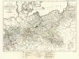 Simon Schropp & Co., Karte vom preussischen Staate, nach den Neuesten?, Mapa Prus i Brandenburgii, Berlin, 1827 r., litografia kolorowana liniowo, wym. arkusza 57