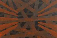 Tomasz Mistak, Untitled Corten Structure 2, 2015, 2015, akryl, płótno