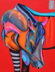 Wojciech Brewka, Horse, 2015, 2015, akryl, płótno