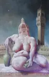 Aleksander Korman, Florencja, wino i seks, 2013, 2013, pastel, karton
