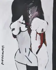 One, 2015 by Grzegorz L. Piotrowski, 2015, akryl, płótno, sold Nov 2015