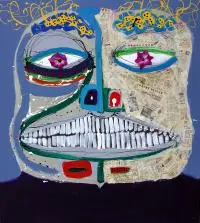 Paweł Zakrzewski, Mocarz, 2015, 2015, akryl, olej, asamblaż