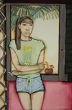 Viola Głowacka, Coconut, z serii Camp, 2014, 2014, tempera, płótno