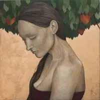 Katarzyna Kołtan, Laila, 2014, 2014, tempera jajeczna, płyta