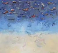 Stanisław Tomalak, Fragment 296, 2015, 2015, technika własna, akryl, płótno