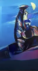 Henryk Mądrawski, Od zmierzchu do świtu (I), 1994 r., 1994, olej, płótno