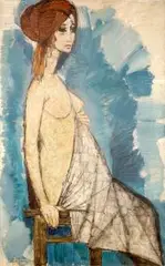Maciej Lachur, Sara, 1970 r., 1970, olej, płótno