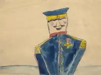 Stanisław Ignacy Witkiewicz, Żołnierzyk, około 1889 r., akwarela, papier