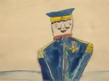 Stanisław Ignacy Witkiewicz, Żołnierzyk, około 1889 r., akwarela, papier