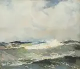 Antoni Suchanek, Morze, papier, gwasz, pastel