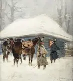 Jerzy Kossak, Powrót spod Moskwy