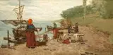 Władysław Wankie, Nad Bałtykiem (Kobiety nad brzegiem morza), lata 1887-1890