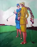 Fairway, 2015 r. by Jacek Pałucha, 2015, olej, płótno, sold May 2015