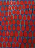Czerwone tulipany, 2008 r. by Edward Dwurnik, 2008, akryl, olej, płótno, sold May 2015