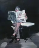 Bez tytułu, 2014 by Agnieszka Korybut-Daszkiewicz, 2014, olej, płótno, sold Jun 2015