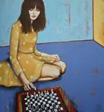 Renata Magda, Rozgrywka, 2015, 2015, akryl, płótno