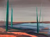 Jacek Malinowski, Paesaggio XXV, 2015, 2015, olej, płotno