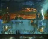 Magiczny Kraków, 2014 by Olga Gralewska, 2014, technika własna, płótno, sold May 2015
